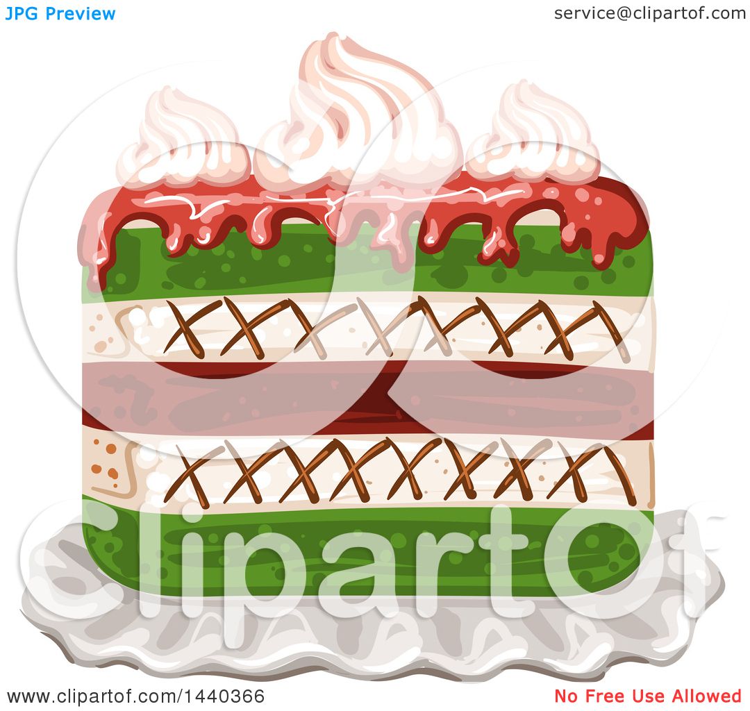 Clipart of a Layered Cake.