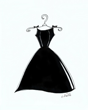 Black Dress Clipart.
