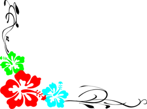 Free Luau Borders Clipart.