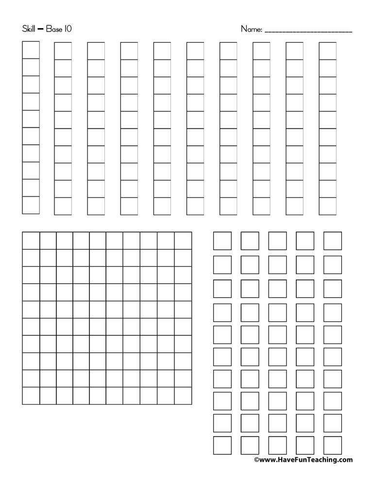 Free Math Clipart Base Ten Blocks 10 Free Cliparts Download Images On