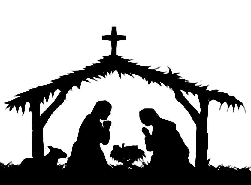 free nativity scene clipart black and white 20 free Cliparts | Download ...