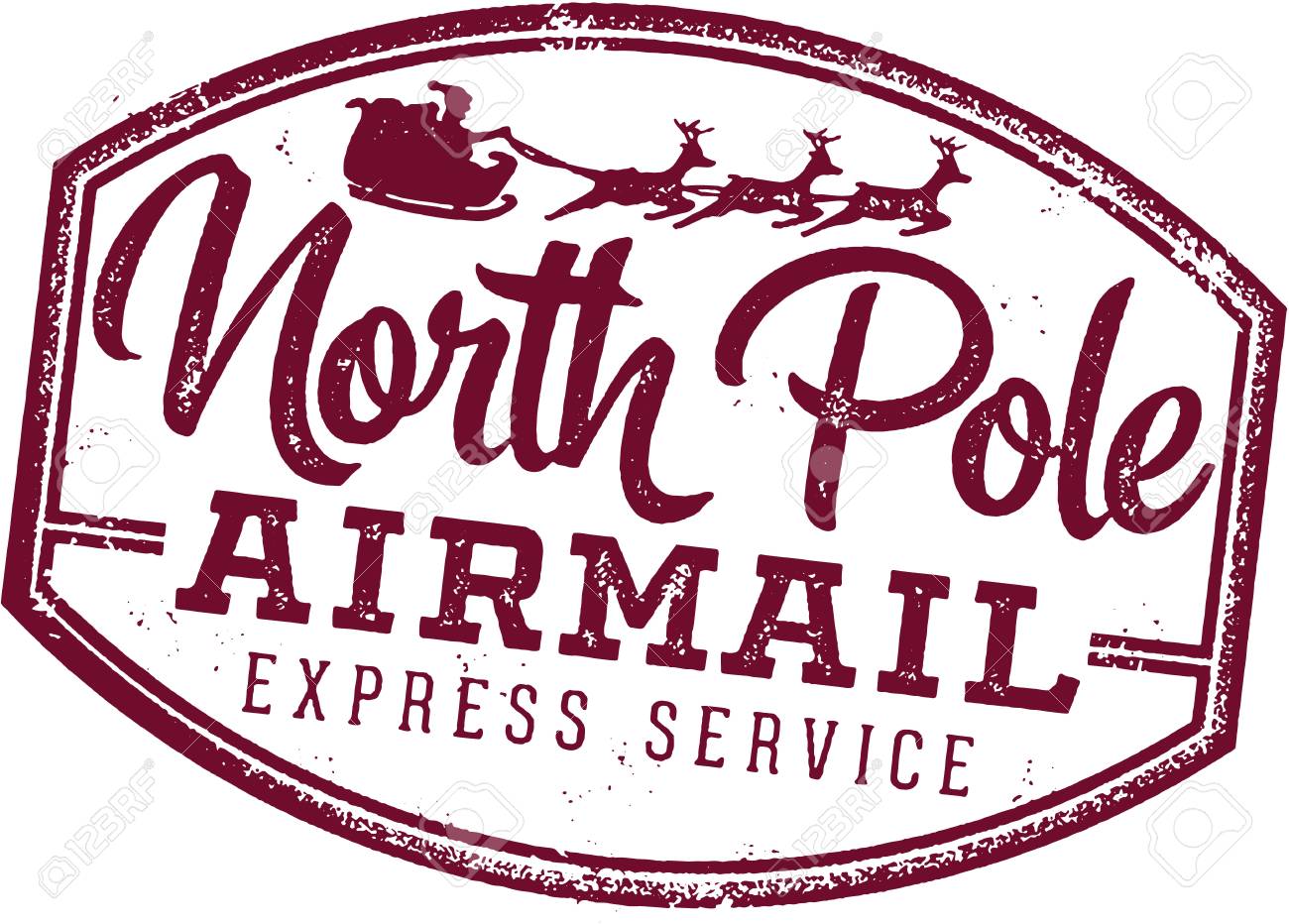 north-pole-postage-stamp-clip-art