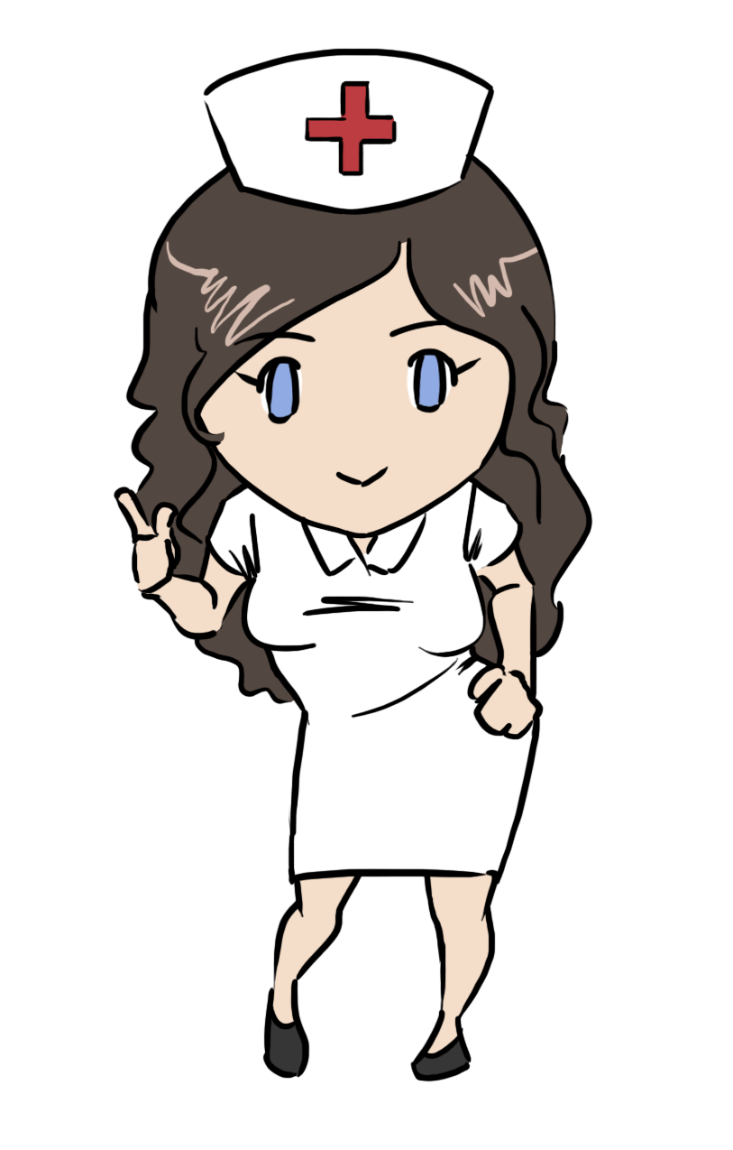 This gorgeous nurse clip art done in cute chibi style is free for.