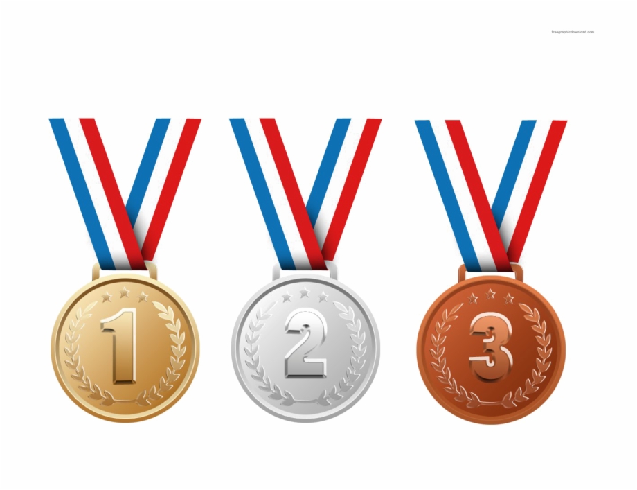Gold Silver And Bronze Medals Png Transparent Image.