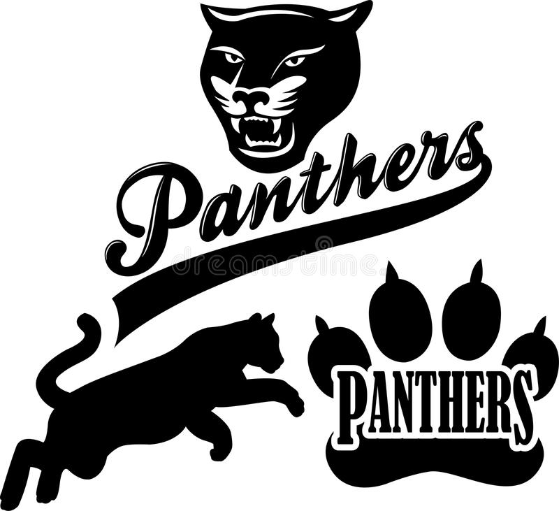 panther clipart mascot.