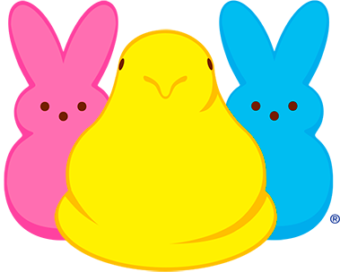 Yellow,Cartoon,Rabbit,Rabbits and Hares,Peeps,Clip art,Organism.