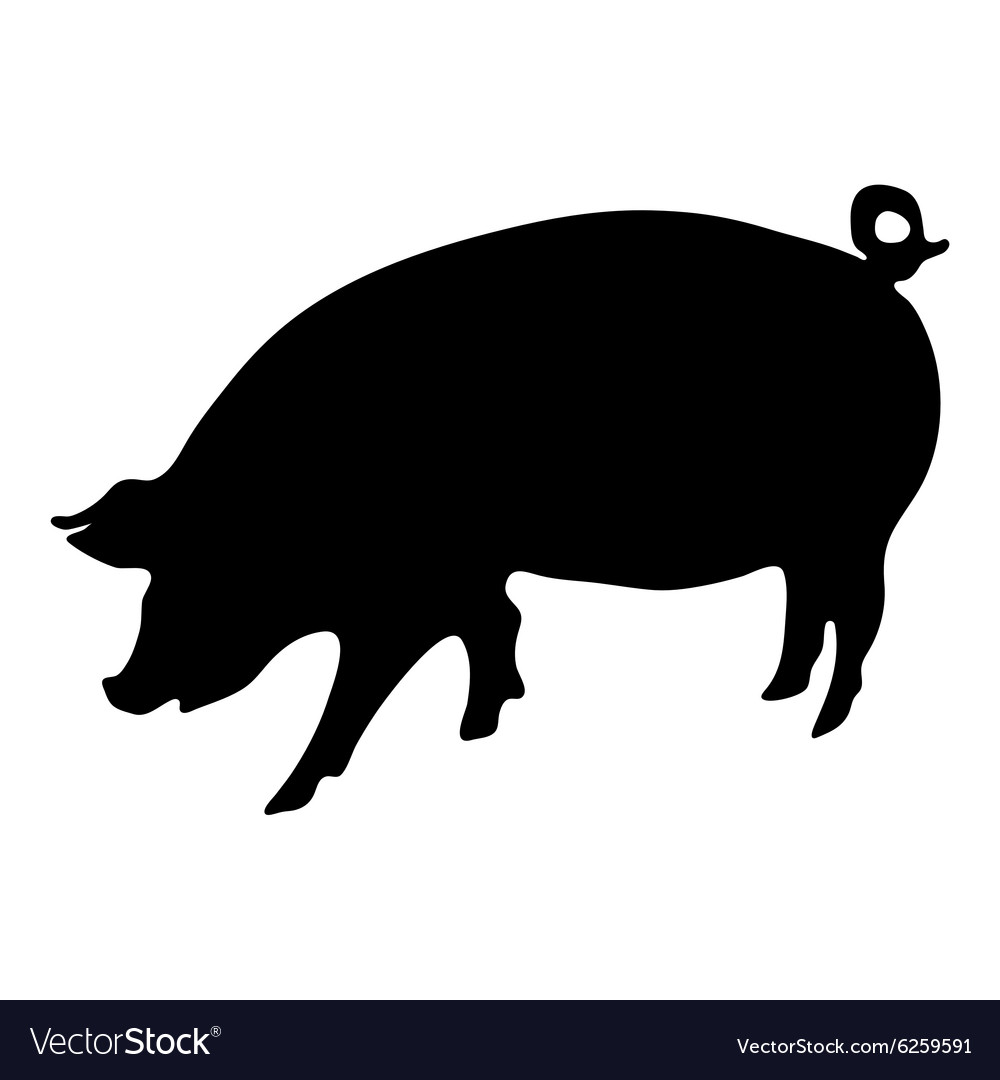 Pig silhouette.