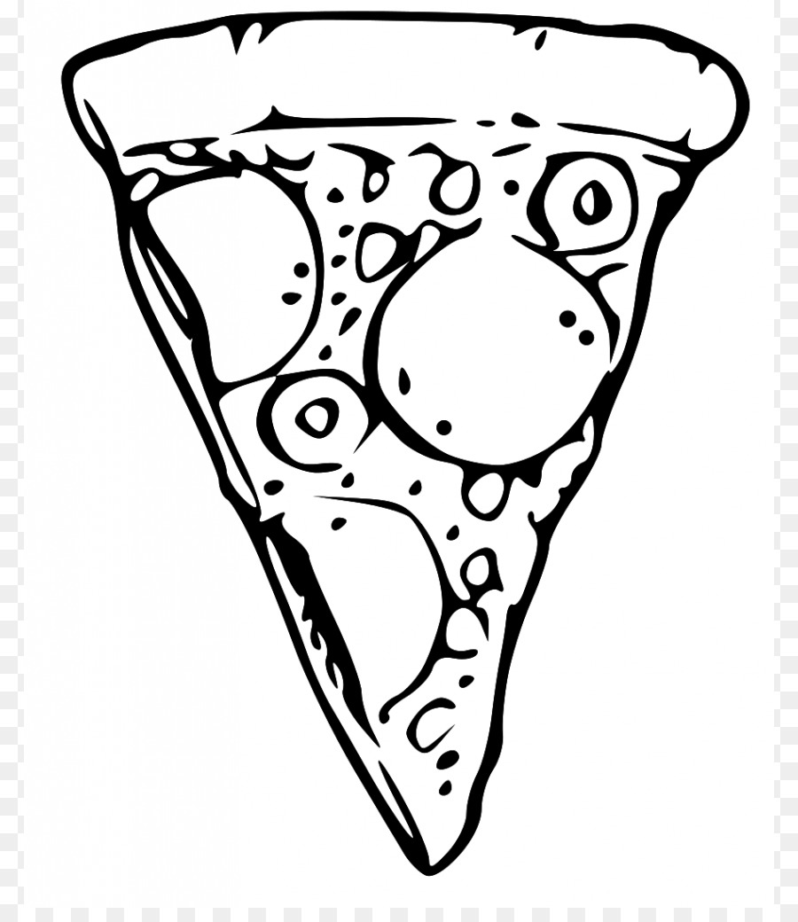 Pizza Black And White Png & Free Pizza Black And White.png.