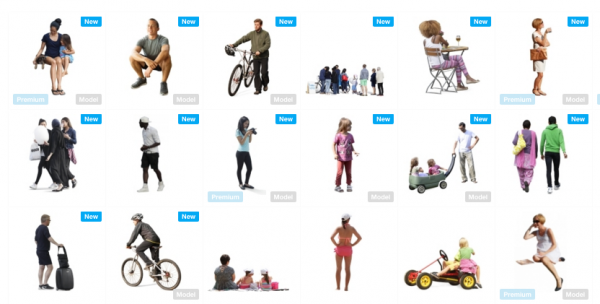 A list of awesome sites for free Cutout People..