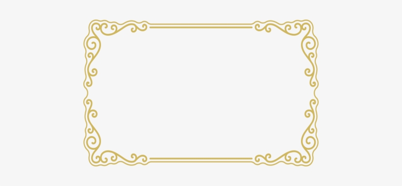 Golden Frame Border Png.