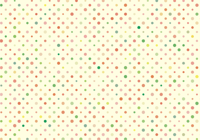 Cute Polka Dots Pattern Free Vector.