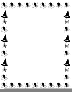 Free Printable Halloween Clipart Border.