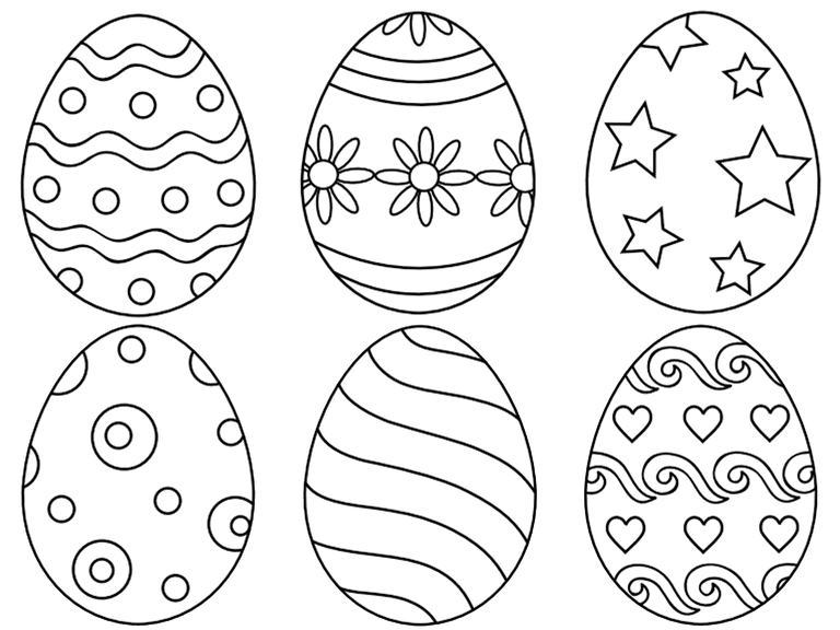 733 Easter Eggs free clipart.
