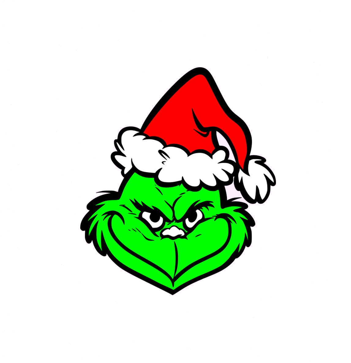 Printable Grinch Face Clipart