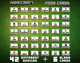 Free printable minecraft clipart - Clipground