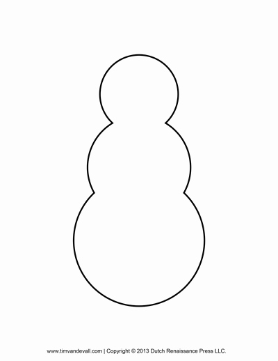 Free Printable Graphics Template for Free Snowman Clipart Template.