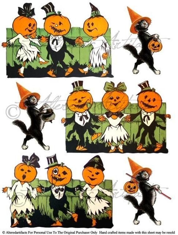 free printable vintage halloween clip art 10 free Cliparts | Download ...