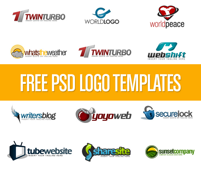 Download Free PSD Logo Templates.