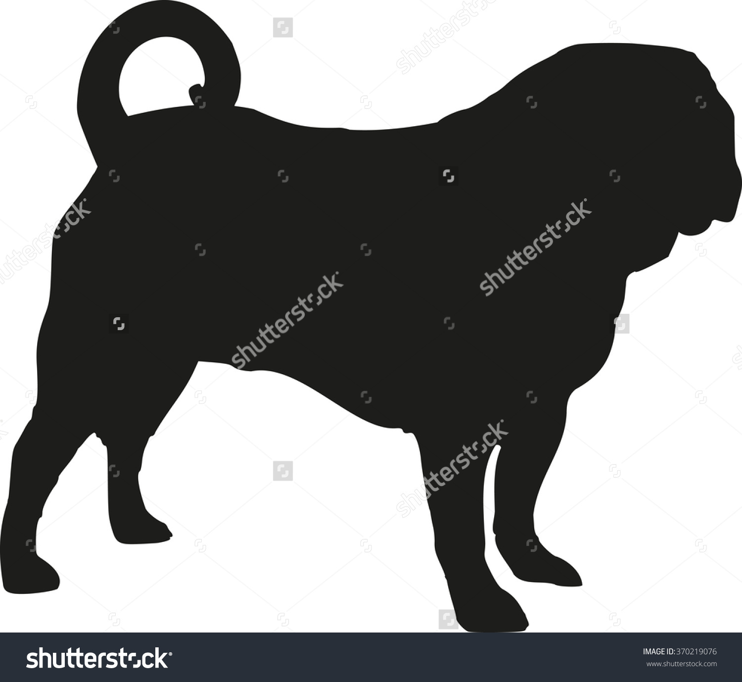 Download free pug silhouette clipart 20 free Cliparts | Download ...