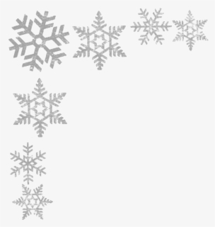 Free Snowflakes Border Clip Art with No Background.