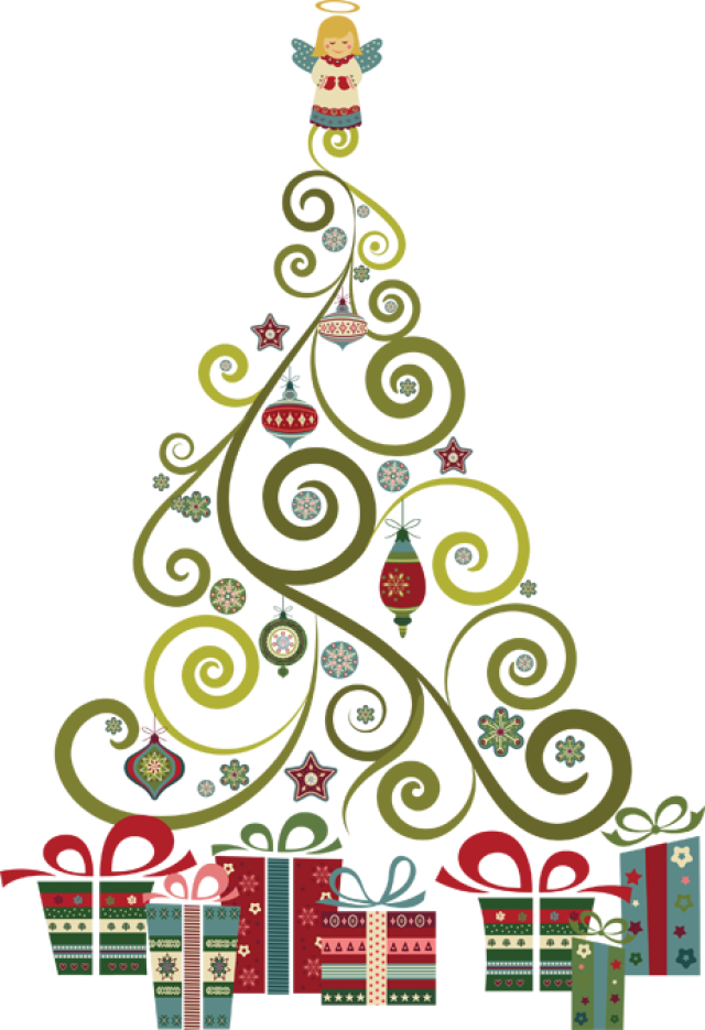 Retro clipart christmas, Retro christmas Transparent FREE.