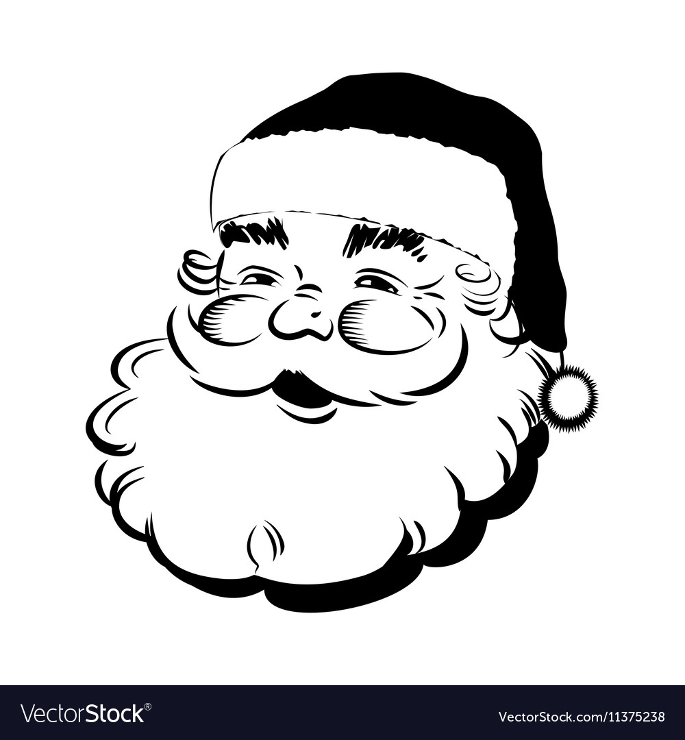 Santa Claus smiling.