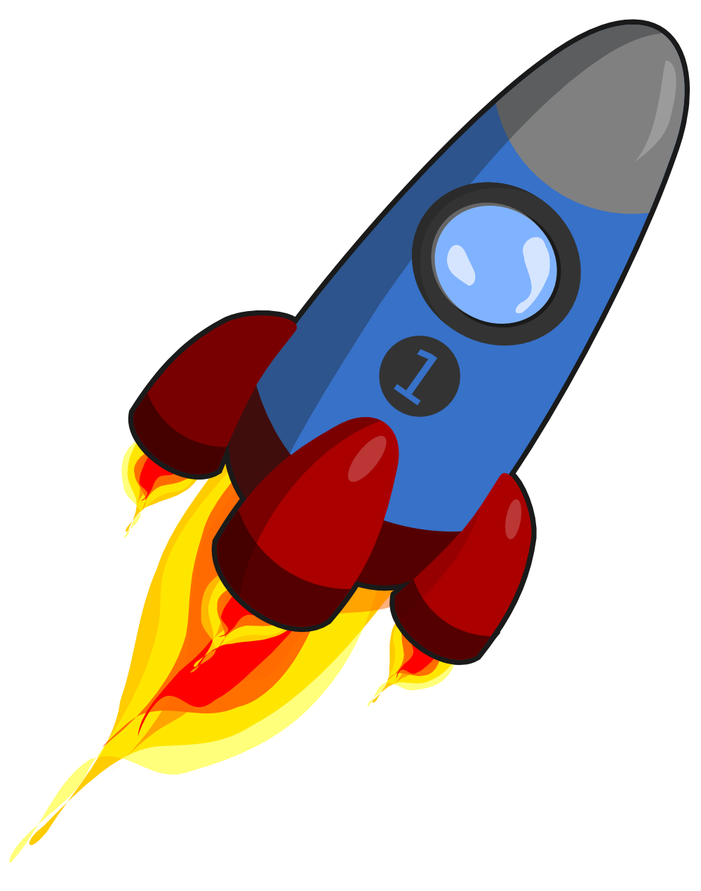 Rocket Clipart Vector.