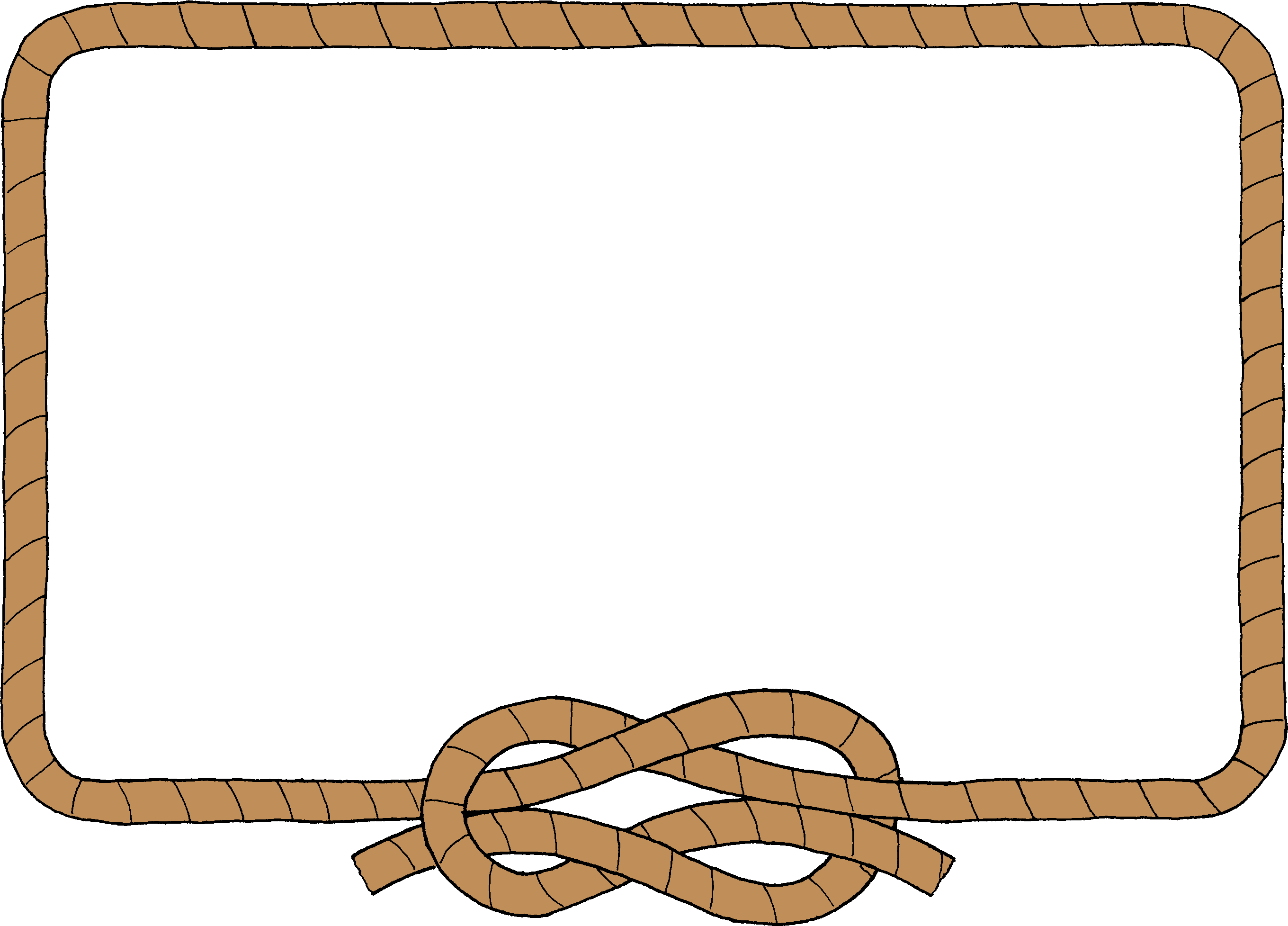 Rope Border Clip Art N8 free image.