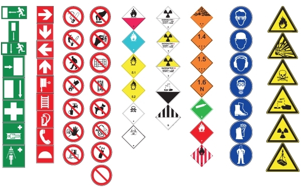 Free Vectors: Vector Healthy and Safety Signs.
