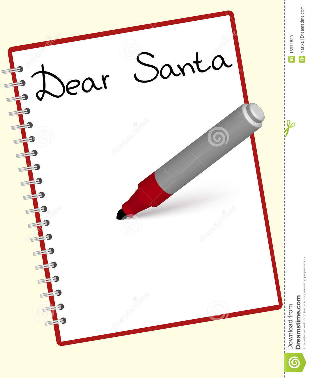 Santa Letter Clipart Free.