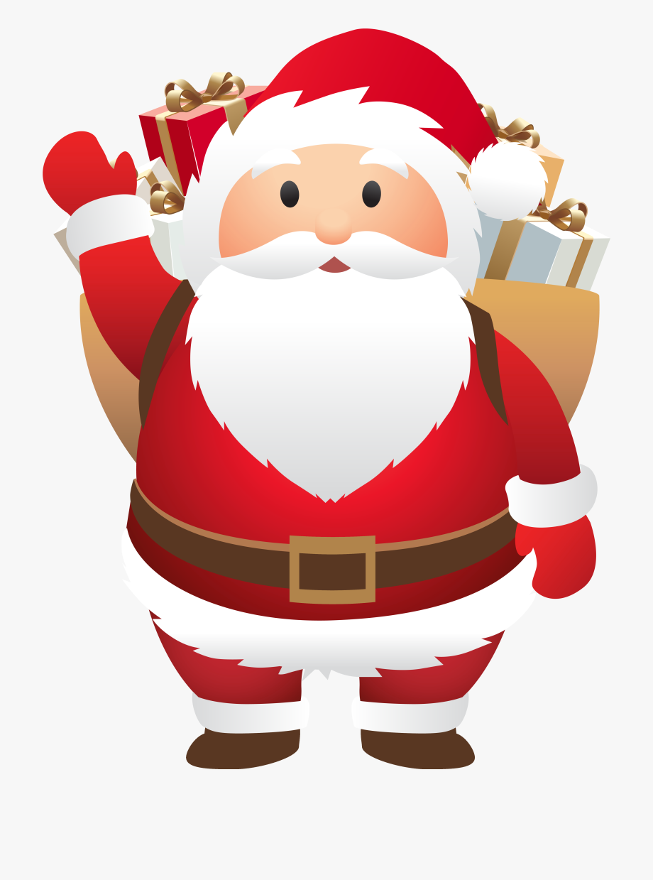 Cute Santa Png Clipart Image.