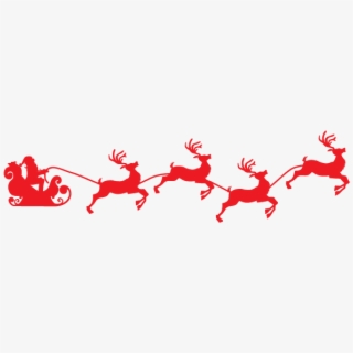 PNG Santa Sleigh And Reindeer Cliparts & Cartoons Free.