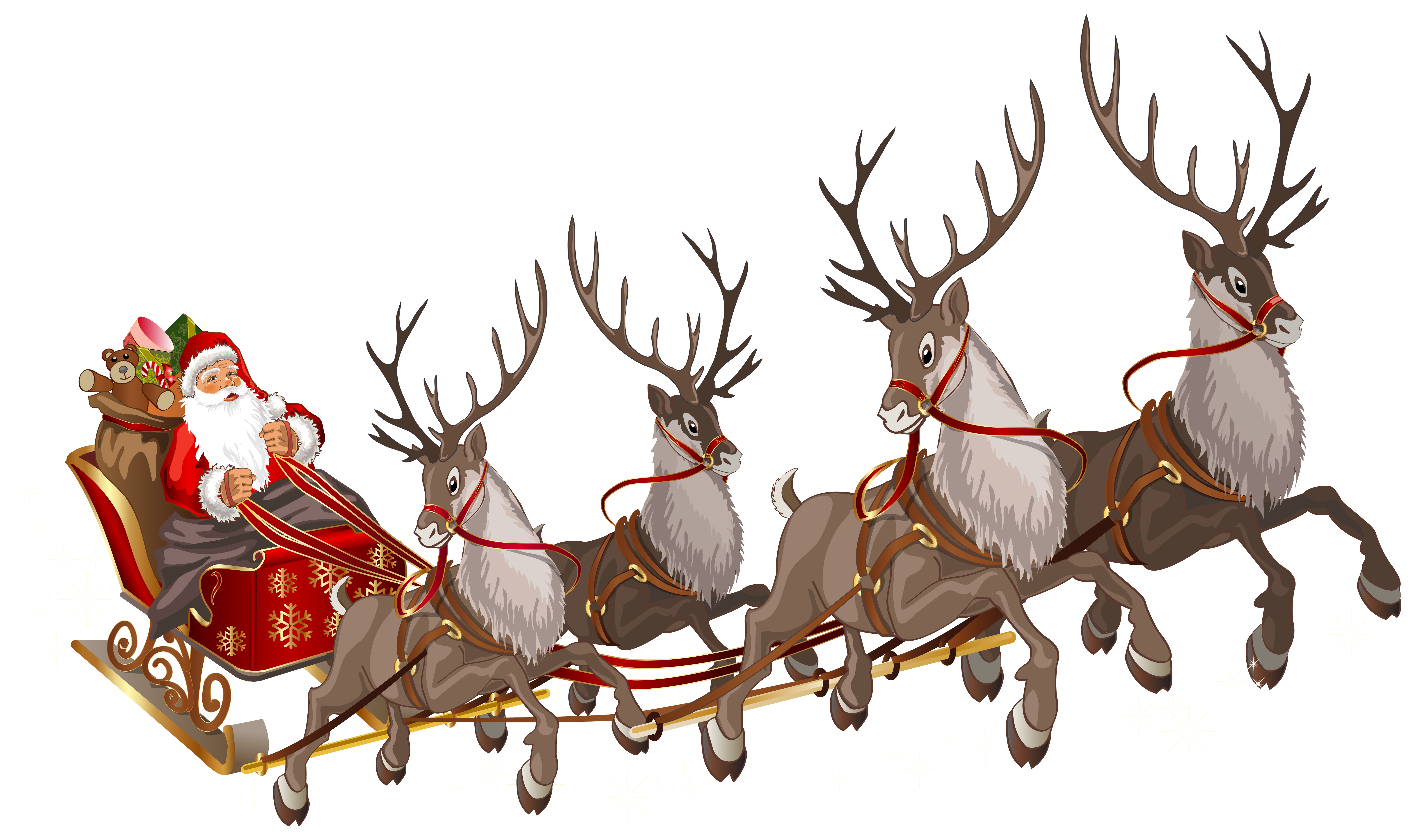 Free Santa Sleigh Transparent, Download Free Clip Art, Free.