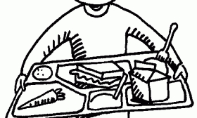 School Lunch Tray Clipart.