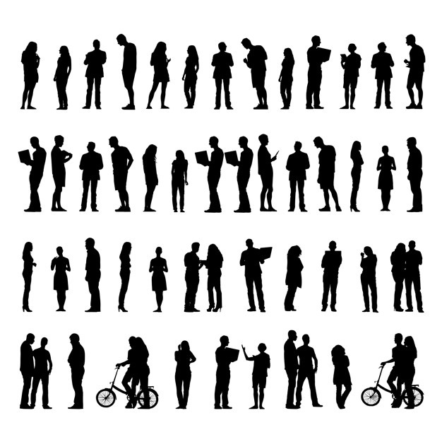 Silhouettes vectors, +63,000 free files in .AI, .EPS format.