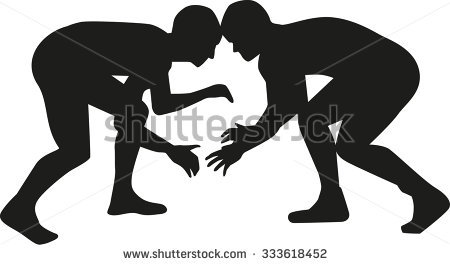 Wrestling Stock Images, Royalty.