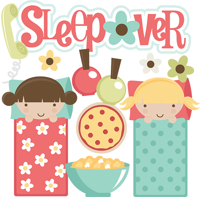 Sleepover SVG files for scrapbooking sleepover clipart cute.