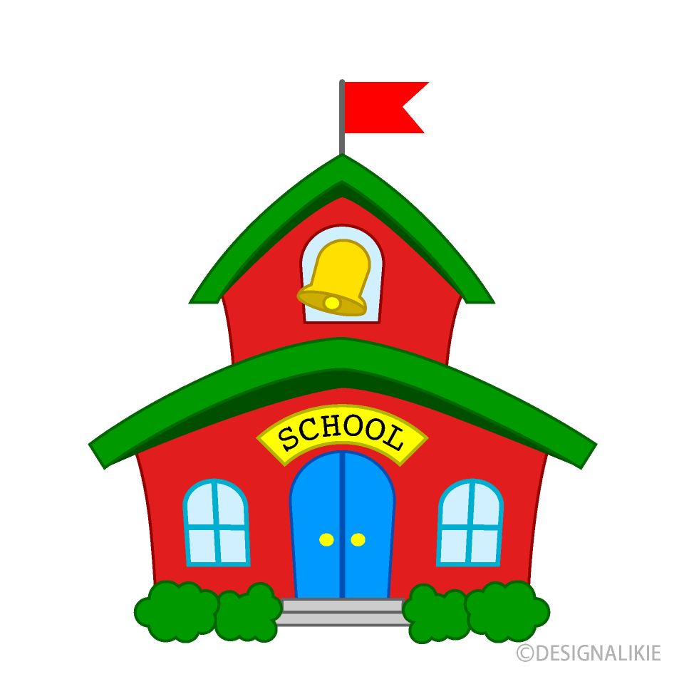 Small School Clipart Free Picture｜Illustoon.