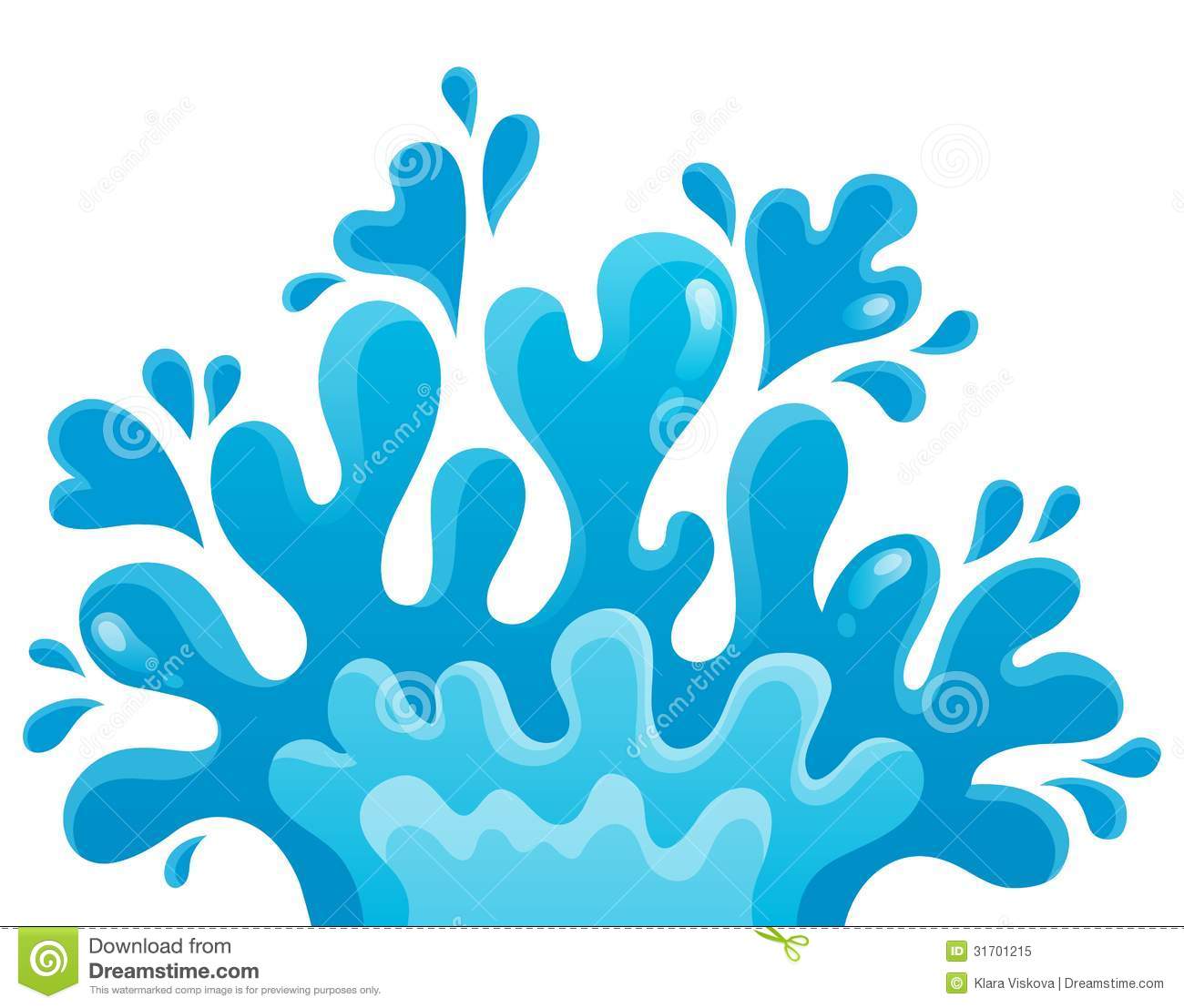 2991 Splash free clipart.