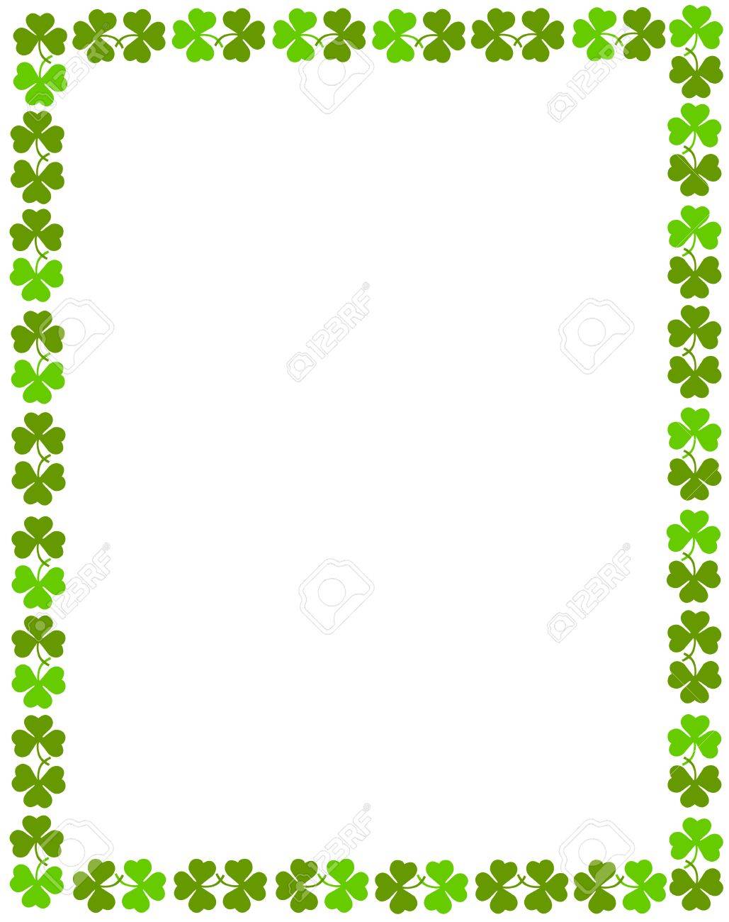 Download Free png Green Clover St. Patrick\'s Day Background.
