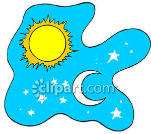 Sun And Moon Clipart Free.