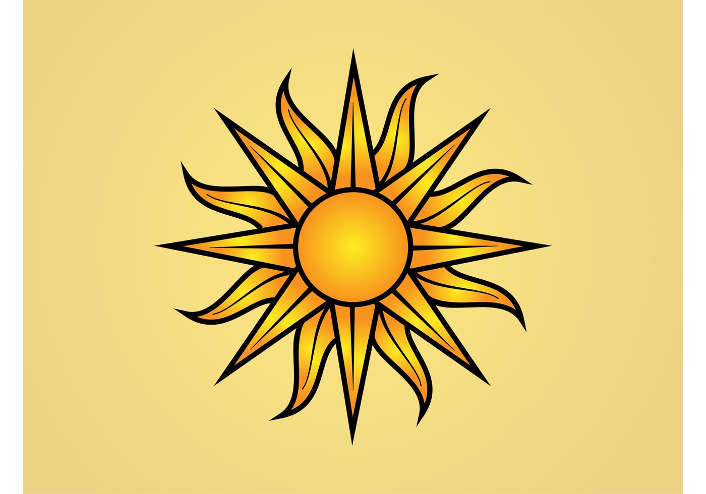 free sun vector clipart - Clipground