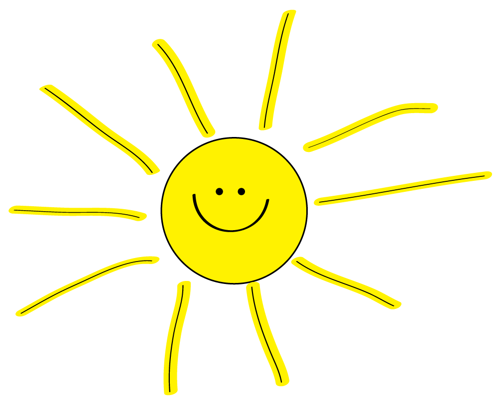 Free Sun Clipart to decorate for parties, craft projects, websites.