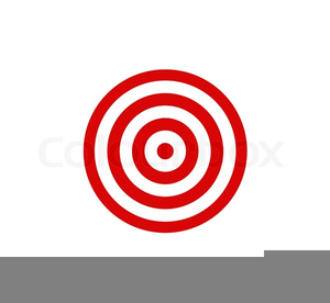 Red And White Target Clipart.