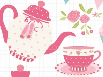 tea party clip art , Free clipart download.