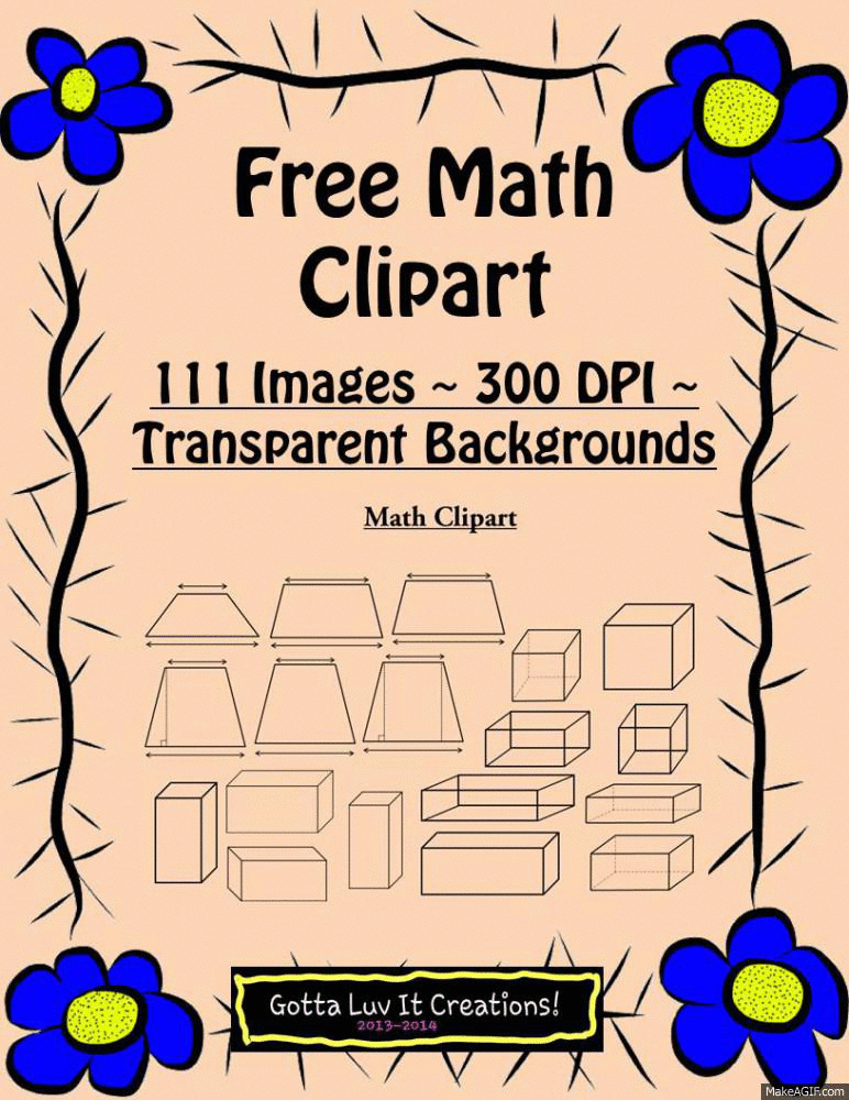 Free download. Math Clipart: 111 images. 300 DPI with transparent.