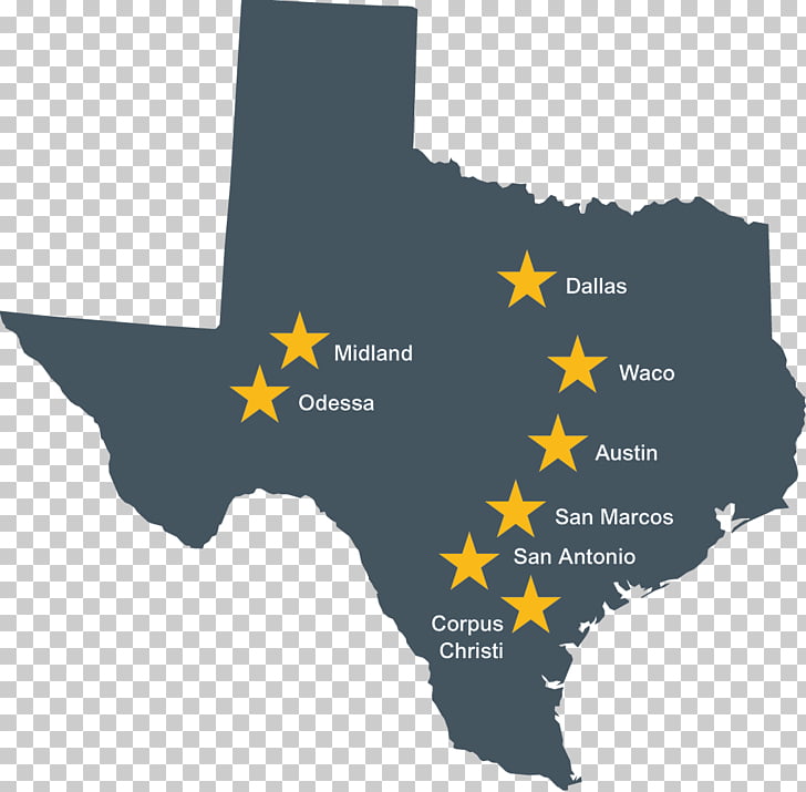 Texas Map, design PNG clipart.