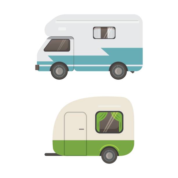 Best Travel Trailer Illustrations, Royalty.