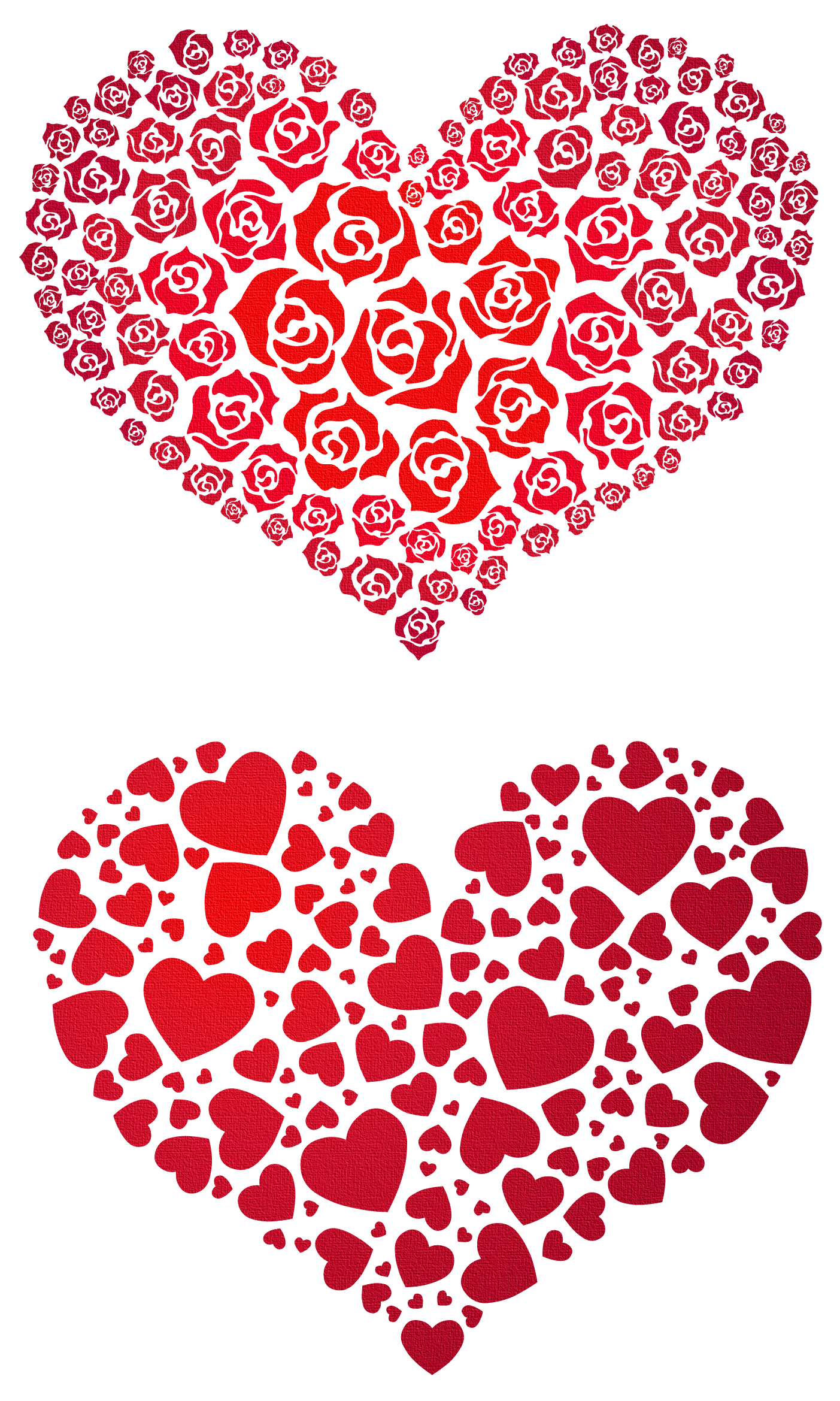 Valentine Hearts PNG Clipart.