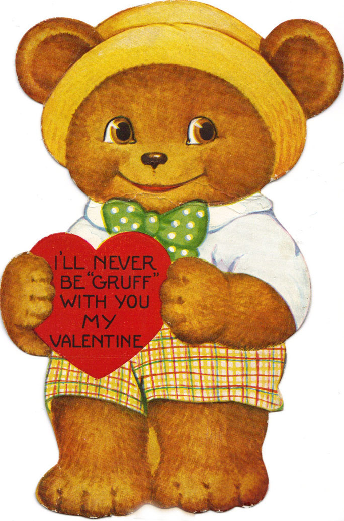 cartoon valentine bear